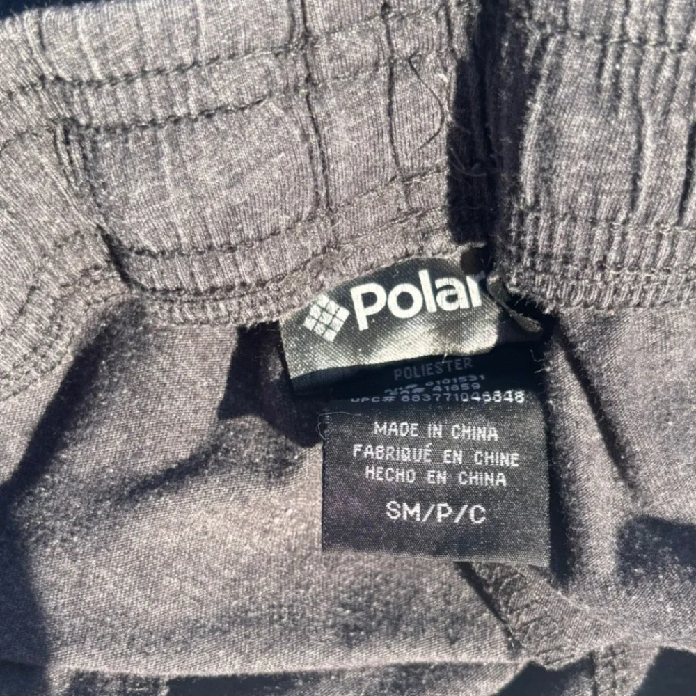 Polaroid Photography Lounge Shorts Mens Small Charcoal Gray Rainbow Graphic